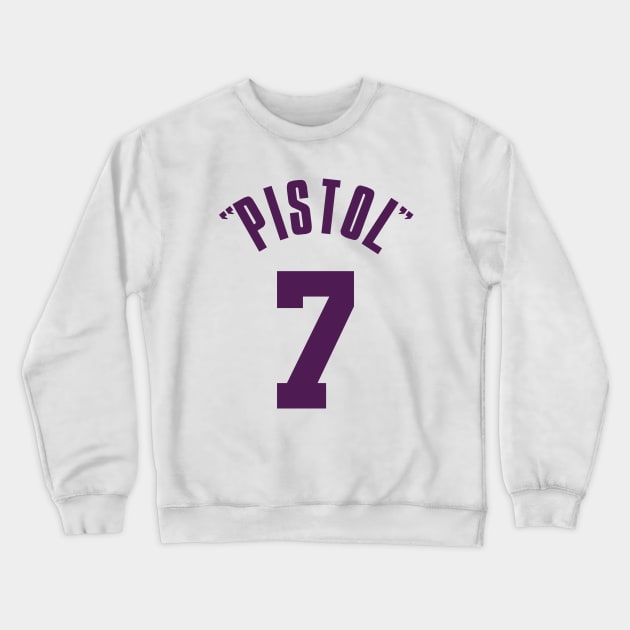 Pete Maravich Crewneck Sweatshirt by Buff Geeks Art